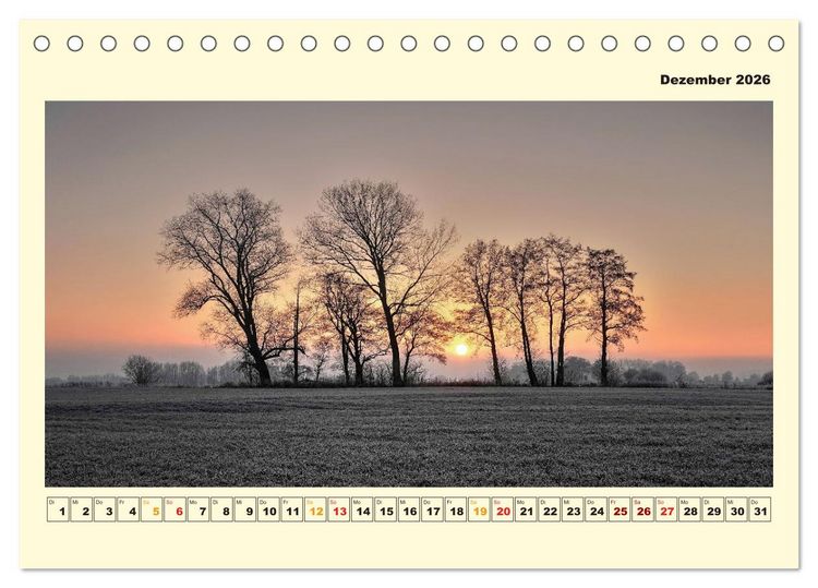 Produktbild: Unser Land im Norden (Tischkalender 2026 DIN A5 quer), CALVENDO Monatskalender