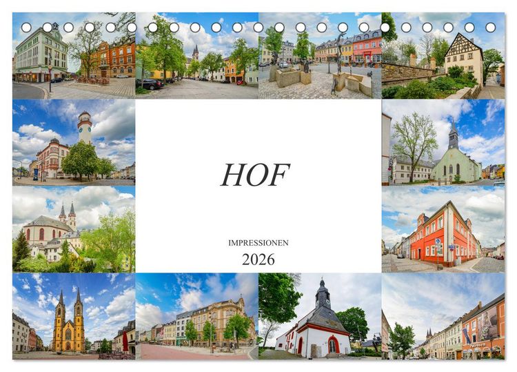 Produktbild: Hof Impressionen (Tischkalender 2026 DIN A5 quer), CALVENDO Monatskalender