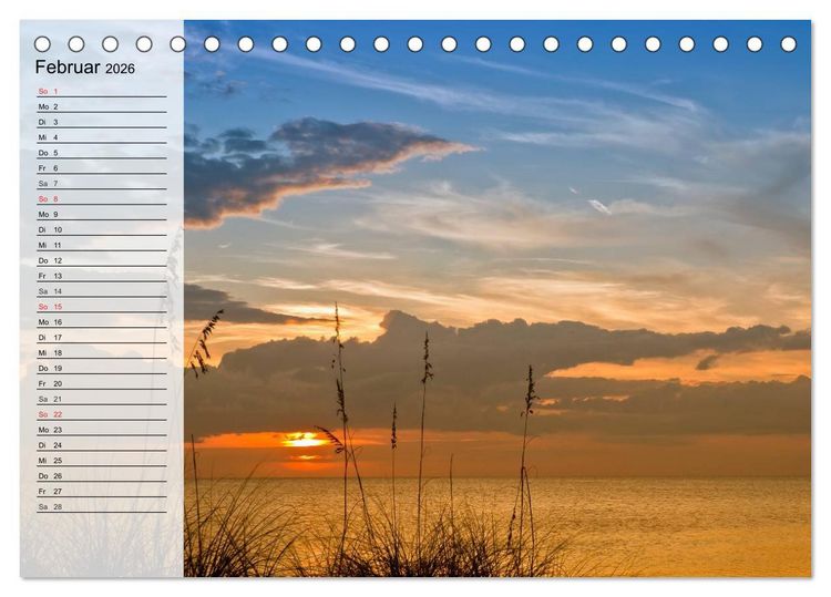 Produktbild: FLORIDA Idyllischer Sonnenscheinstaat (Tischkalender 2026 DIN A5 quer), CALVENDO Monatskalender