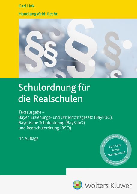 Produktbild: Schulordnung f&uuml;r die Realschulen