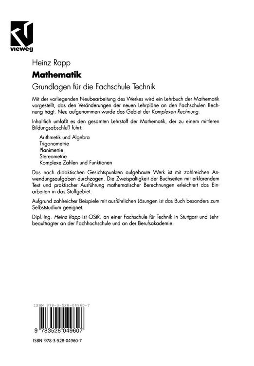 Produktbild: Mathematik