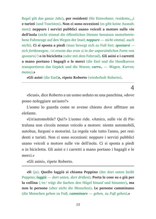 Produktbild: Italienisch lernen mit lustigen Kurzgeschichten (A2) - L&rsquo;isola senza macchine (+ Audio-CD)