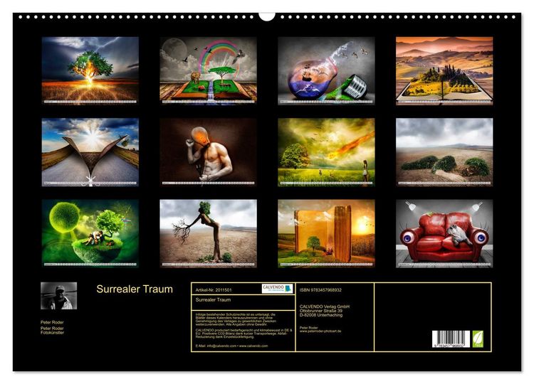 Produktbild: Surrealer Traum (Wandkalender 2026 DIN A2 quer), CALVENDO Monatskalender