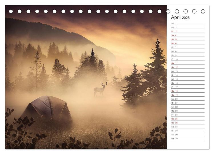 Produktbild: Kurze Auszeit (Tischkalender 2026 DIN A5 quer), CALVENDO Monatskalender