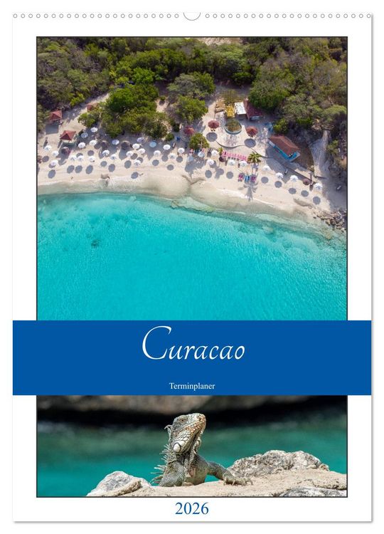Produktbild: Curacao - Terminplaner (Wandkalender 2026 DIN A2 hoch), CALVENDO Monatskalender