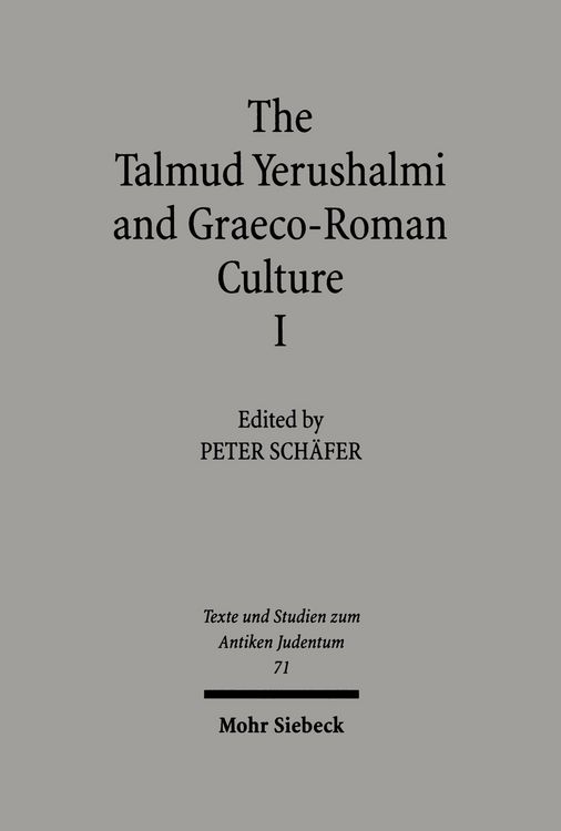Produktbild: The Talmud Yerushalmi and Graeco-Roman Culture I