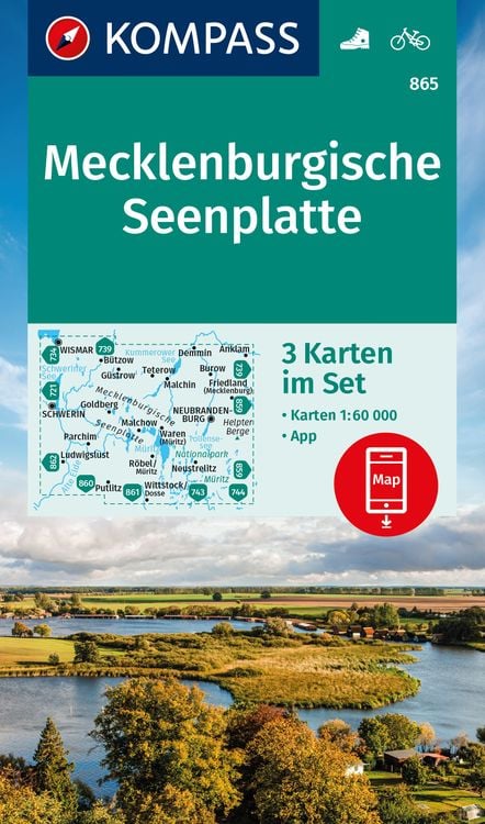 Bild vom Artikel KOMPASS Wanderkarten-Set 865 Mecklenburgische Seenplatte (3 vom Autor Kompass-Karten GmbH