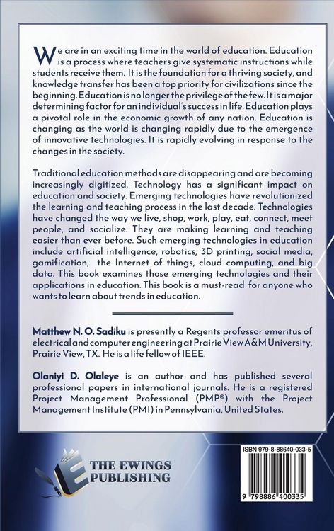 Produktbild: Emerging Technologies in Education