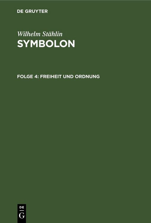Produktbild: Freiheit und Ordnung