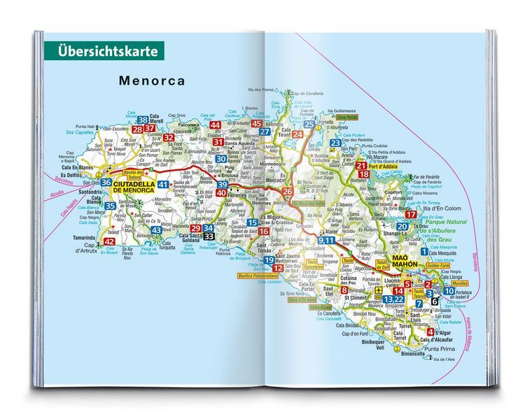 Produktbild: KOMPASS Wanderf&uuml;hrer Menorca, 45 Touren mit Extra-Tourenkarte