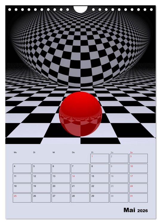 Produktbild: OpArt und mehr (Wandkalender 2026 DIN A4 hoch), CALVENDO Monatskalender