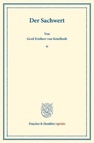 Produktbild: Der Sachwert.