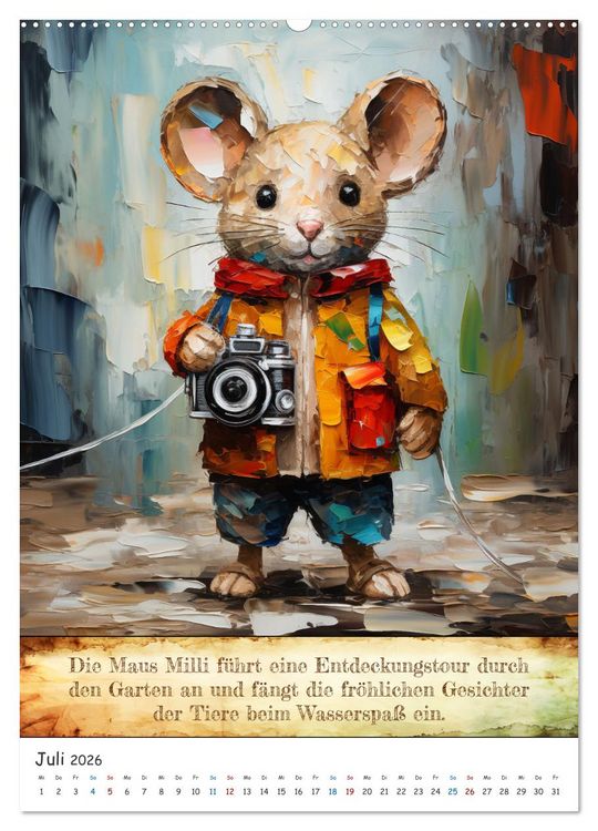 Produktbild: Tierische Paparazzi (hochwertiger Premium Wandkalender 2026 DIN A2 hoch), Kunstdruck in Hochglanz