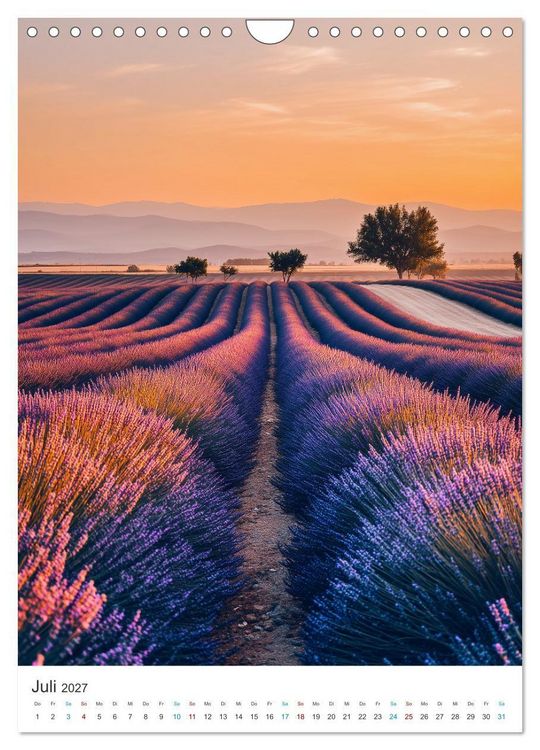 Produktbild: Der Sommer bl&uuml;ht violett (Wandkalender 2027 DIN A4 hoch), CALVENDO Monatskalender
