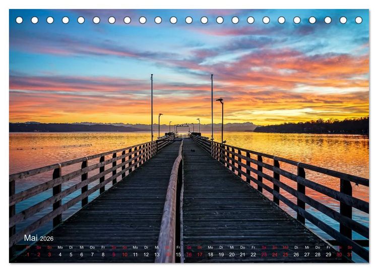Produktbild: Impressionen vom Starnberger See (Tischkalender 2026 DIN A5 quer), CALVENDO Monatskalender