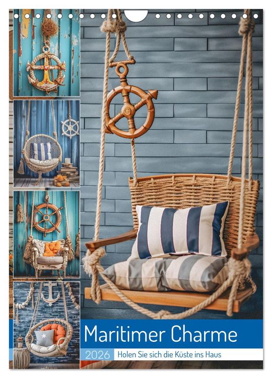 Produktbild: Maritimer Charme (Wandkalender 2026 DIN A4 hoch), CALVENDO Monatskalender