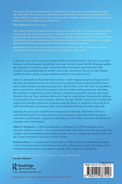 Produktbild: Attachment Theory in Adult Mental Health
