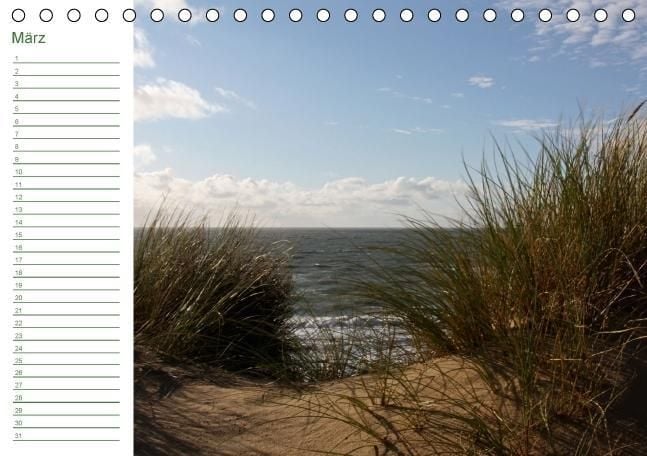 Produktbild: Sylter D&uuml;nen (Tischkalender immerw&auml;hrend DIN A5 quer)