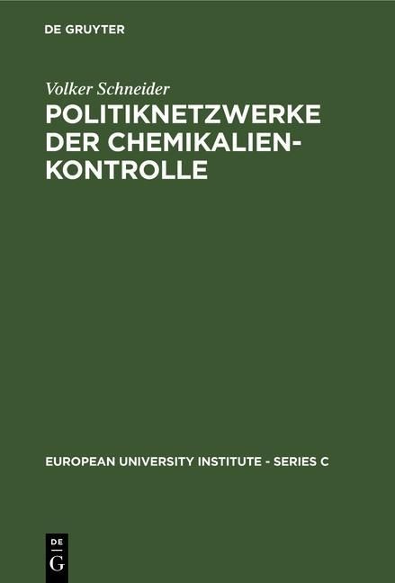 Produktbild: Politiknetzwerke der Chemikalienkontrolle