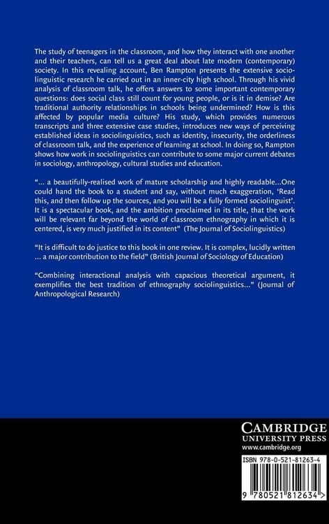 Produktbild: Language in Late Modernity