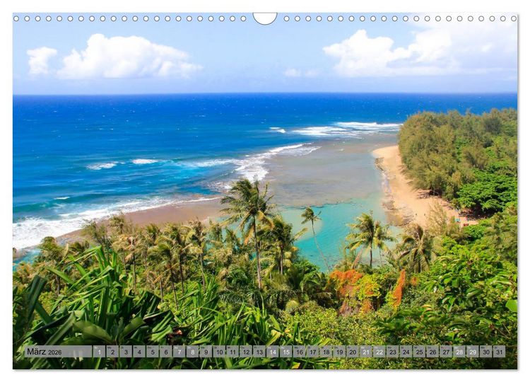 Produktbild: Kauai - Einmal Paradies und zur&uuml;ck (Wandkalender 2026 DIN A3 quer), CALVENDO Monatskalender