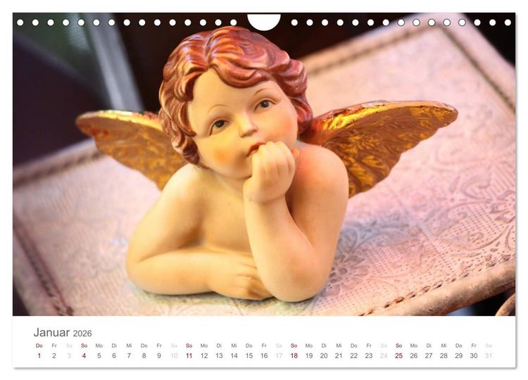 Produktbild: Engel in Haus und Garten (Wandkalender 2026 DIN A4 quer), CALVENDO Monatskalender