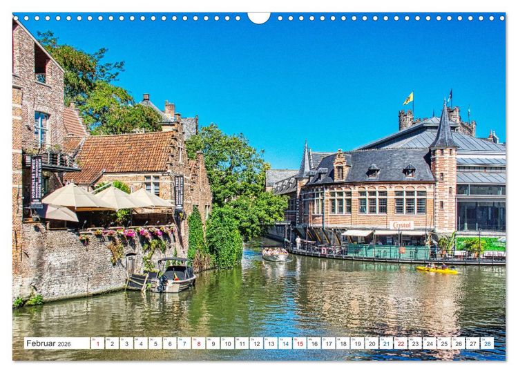 Produktbild: Gent - staunen und erleben (Wandkalender 2026 DIN A3 quer), CALVENDO Monatskalender