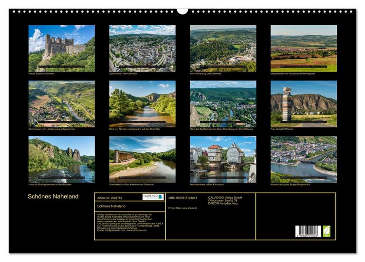 Produktbild: Sch&ouml;nes Naheland (Wandkalender 2026 DIN A2 quer), CALVENDO Monatskalender