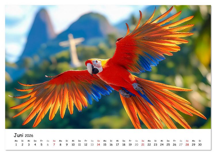 Produktbild: Lustige Tierreisen - Bunter Spa&szlig; f&uuml;r Kinder (Wandkalender 2026 DIN A3 quer), CALVENDO Monatskalender