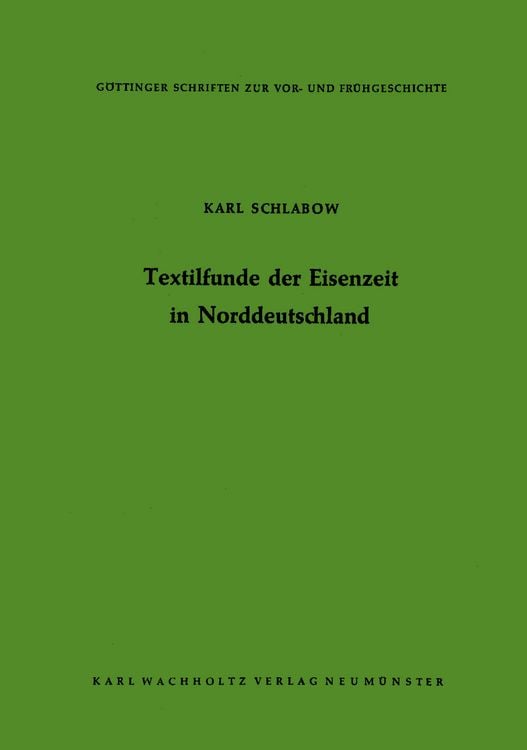 Produktbild: Textilfunde der Eisenzeit in Norddeutschland