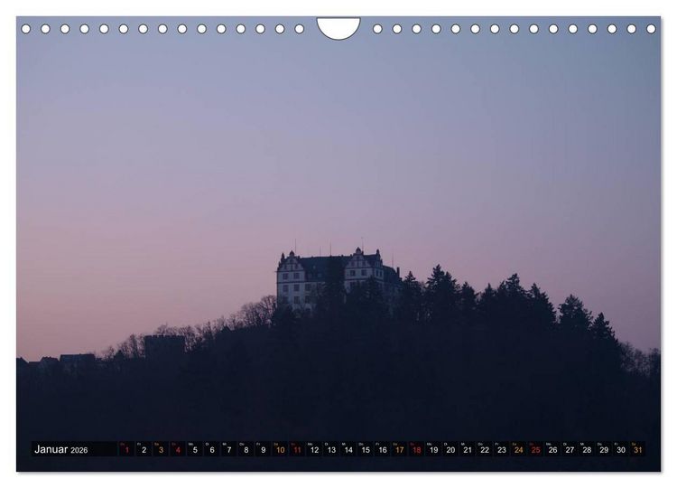 Produktbild: Burgen & Schl&ouml;sser im Odenwald (Wandkalender 2026 DIN A4 quer), CALVENDO Monatskalender