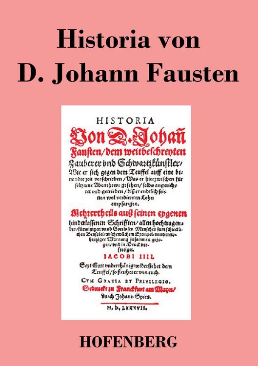 Produktbild: Historia von D. Johann Fausten