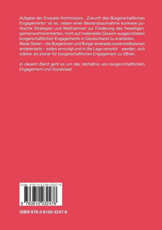 Produktbild: B&uuml;rgerschaftliches Engagement und Sozialstaat