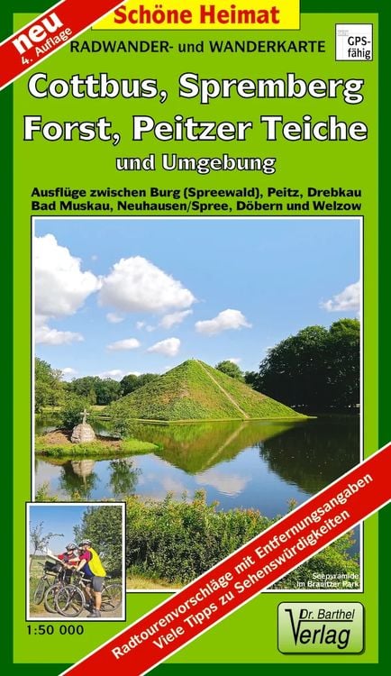 'Radwander und Wanderkarte Finsterwalde, Calau, DoberlugKirchhain und