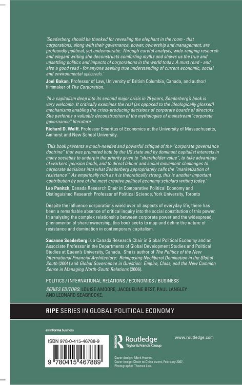 Produktbild: Corporate Power and Ownership in Contemporary Capitalism