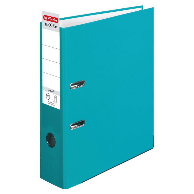 Produktbild: Herlitz Ordner maX.file protect A4 8cm t&uuml;rkis
