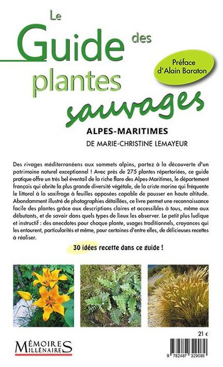 Produktbild: Le guide des plantes sauvages : Alpes-maritimes