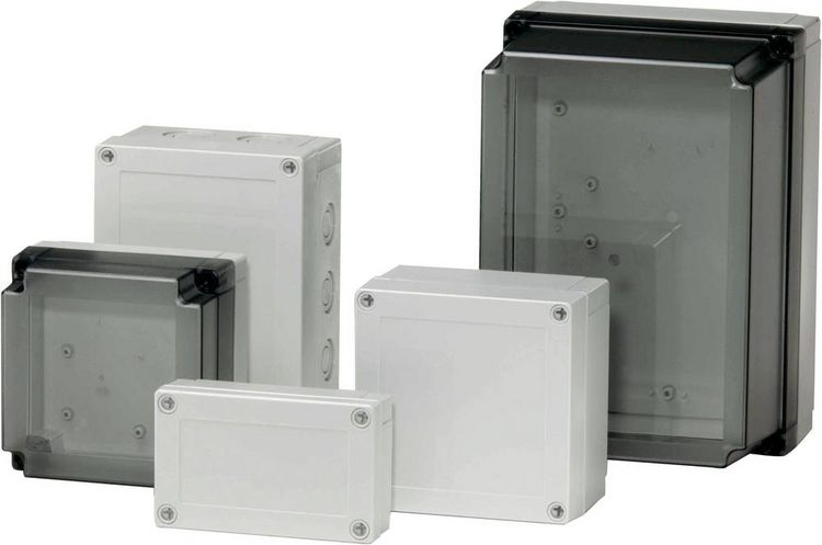 Produktbild: Fibox PCM 175/150 G 6016323 Universal-Geh&auml;use 180 x 180 x 150 Polycarbonat Lichtgrau (RAL 7035) 1 St.