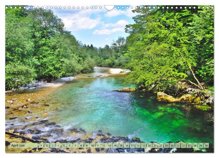 Produktbild: Slowenien - Impressionen eines Naturjuwels (Wandkalender 2026 DIN A3 quer), CALVENDO Monatskalender