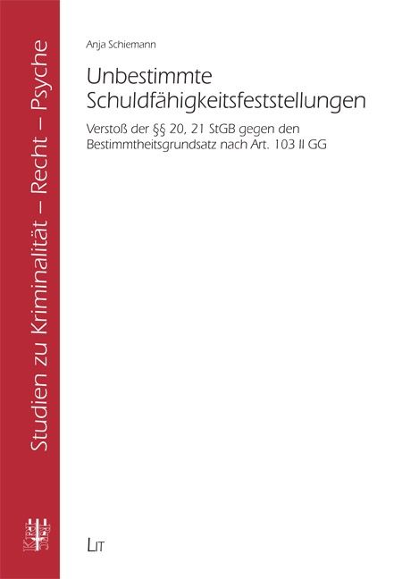 Produktbild: Unbestimmte Schuldf&auml;higkeitsfeststellungen