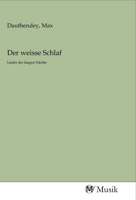 Produktbild: Der weisse Schlaf