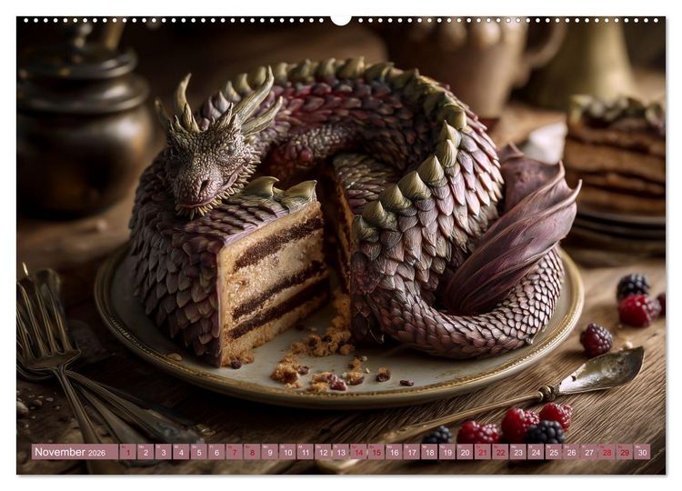 Produktbild: Sweet Wonders. Fantastische Tortenkreationen (hochwertiger Premium Wandkalender 2026 DIN A2 quer), Kunstdruck in Hochglanz