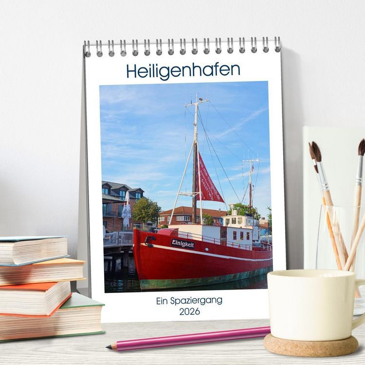 Produktbild: Heiligenhafen Ein Spaziergang (Tischkalender 2026 DIN A5 hoch), CALVENDO Monatskalender
