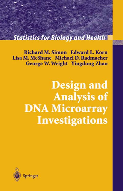 Produktbild: Design and Analysis of DNA Microarray Investigations