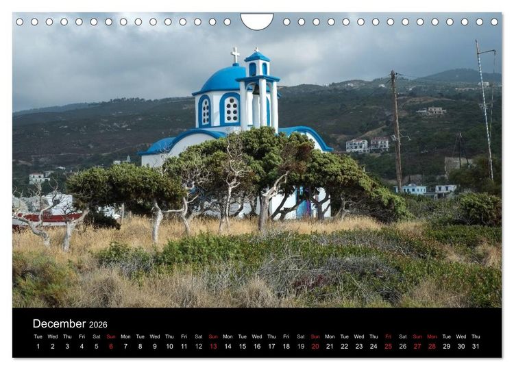Produktbild: The Greek Island Of Ikaria (Wall Calendar 2026 DIN A4 landscape), CALVENDO 12 Month Wall Calendar