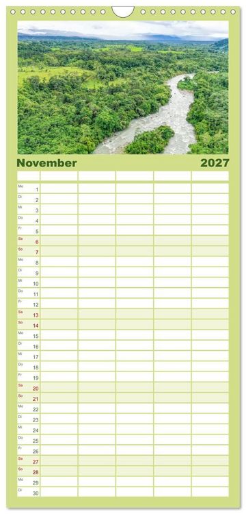 Produktbild: Familienplaner 2027 - Peru - Magie der Anden mit 5 Spalten (Wandkalender, 21 x 45 cm) CALVENDO