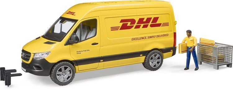 Produktbild: bruder 02671 MB Sprinter DHL mit Fahrer und Zubeh&ouml;r