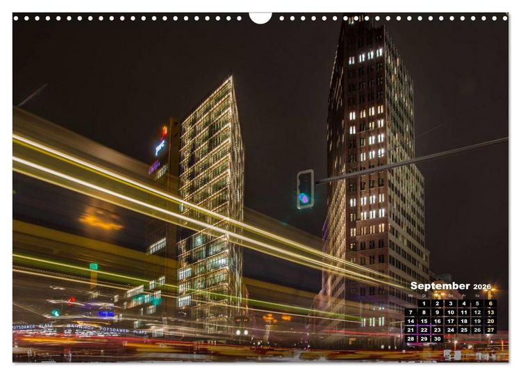 Produktbild: Berlin im Lichterglanz 2026 (Wandkalender 2026 DIN A3 quer), CALVENDO Monatskalender