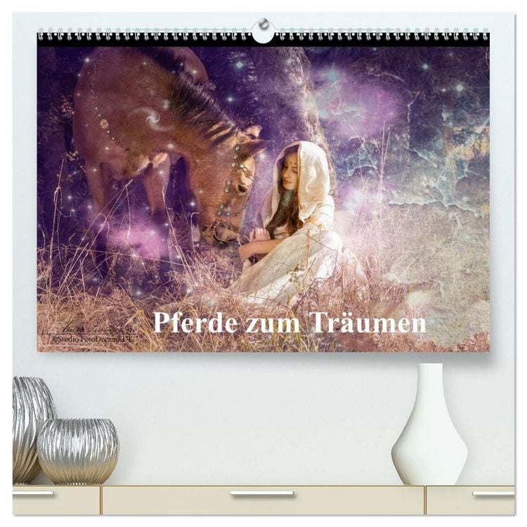 Produktbild: Pferde zum Tr&auml;umen (hochwertiger Premium Wandkalender 2027 DIN A2 quer), Kunstdruck in Hochglanz