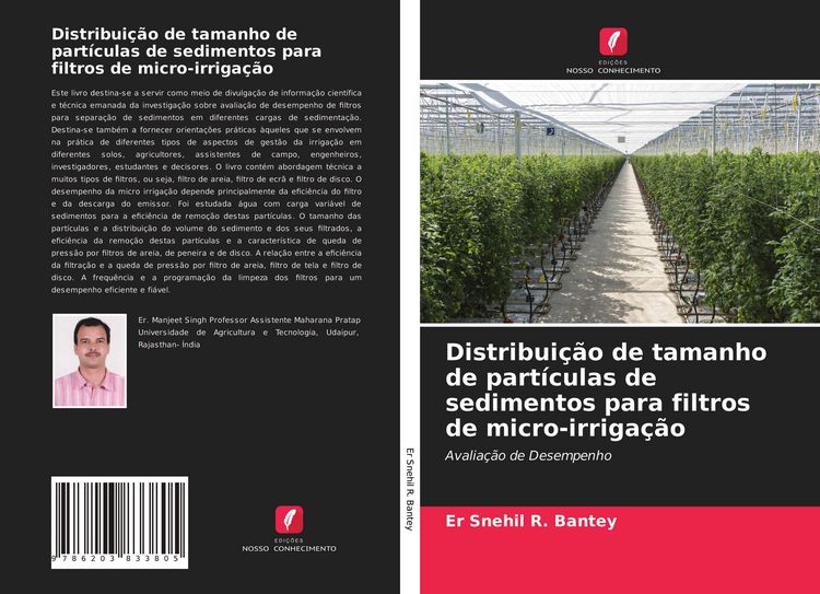 Produktbild: Distribui&ccedil;&atilde;o de tamanho de part&iacute;culas de sedimentos para filtros de micro-irriga&ccedil;&atilde;o